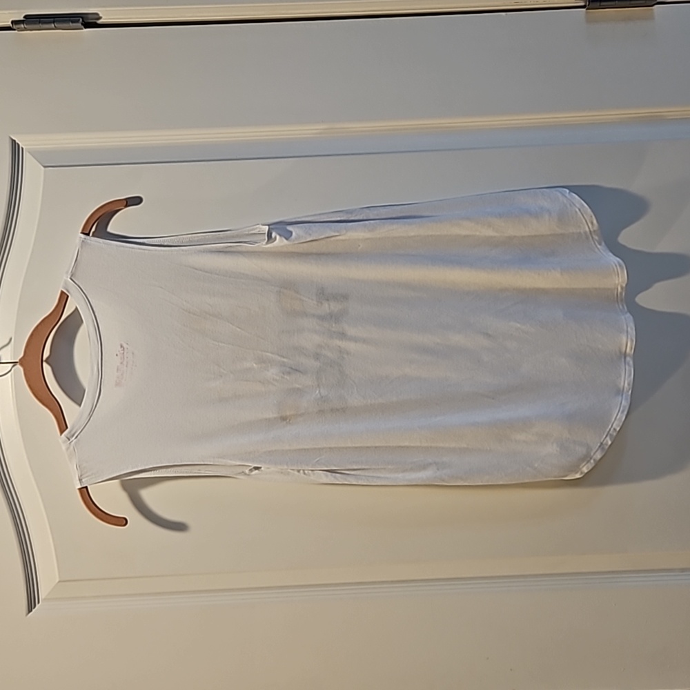 Miken Flow WILL SQUAT FOR TACOS  Tank Top Sleeveless Womens Medium White Gold - Picture 5 of 12